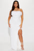 Emery Sequin Gown - White