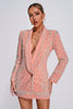 Vioky Pearl Embellished Blazer Dress