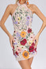 Lakai Flowers Halterneck Mini Dress