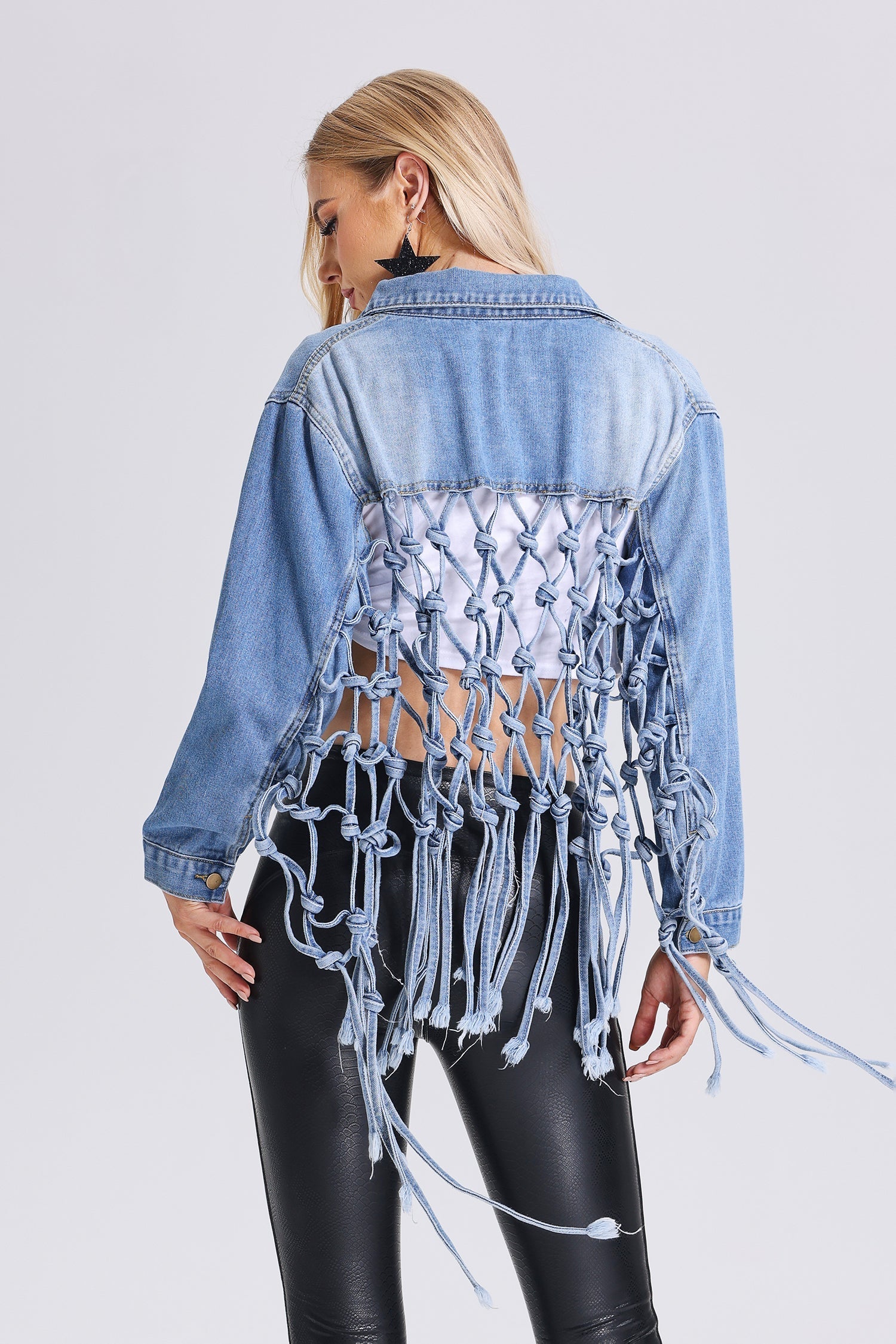 Shea Weaved Demin Jacket