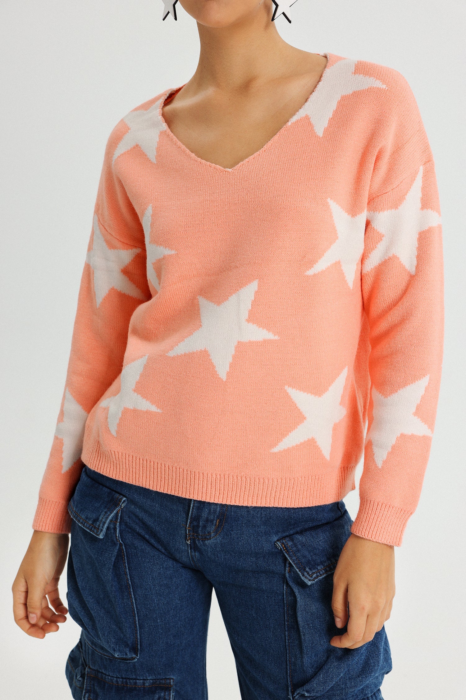 Naya Starts Sweater - Pink