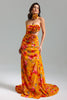 Roxany Cut Out Flower Printed Maxi Dress