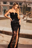 Davo Chest Glitter Fringe Maxi Dress