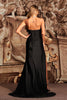 Oberta Ruched High Slit Maxi Dress