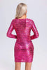Jojo Cutout Mini Bodycon Dress - Pink