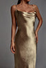 Emily Metallic Gold Maxi Dress