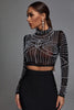 Kiana Pearl Long Sleeve Set - Black