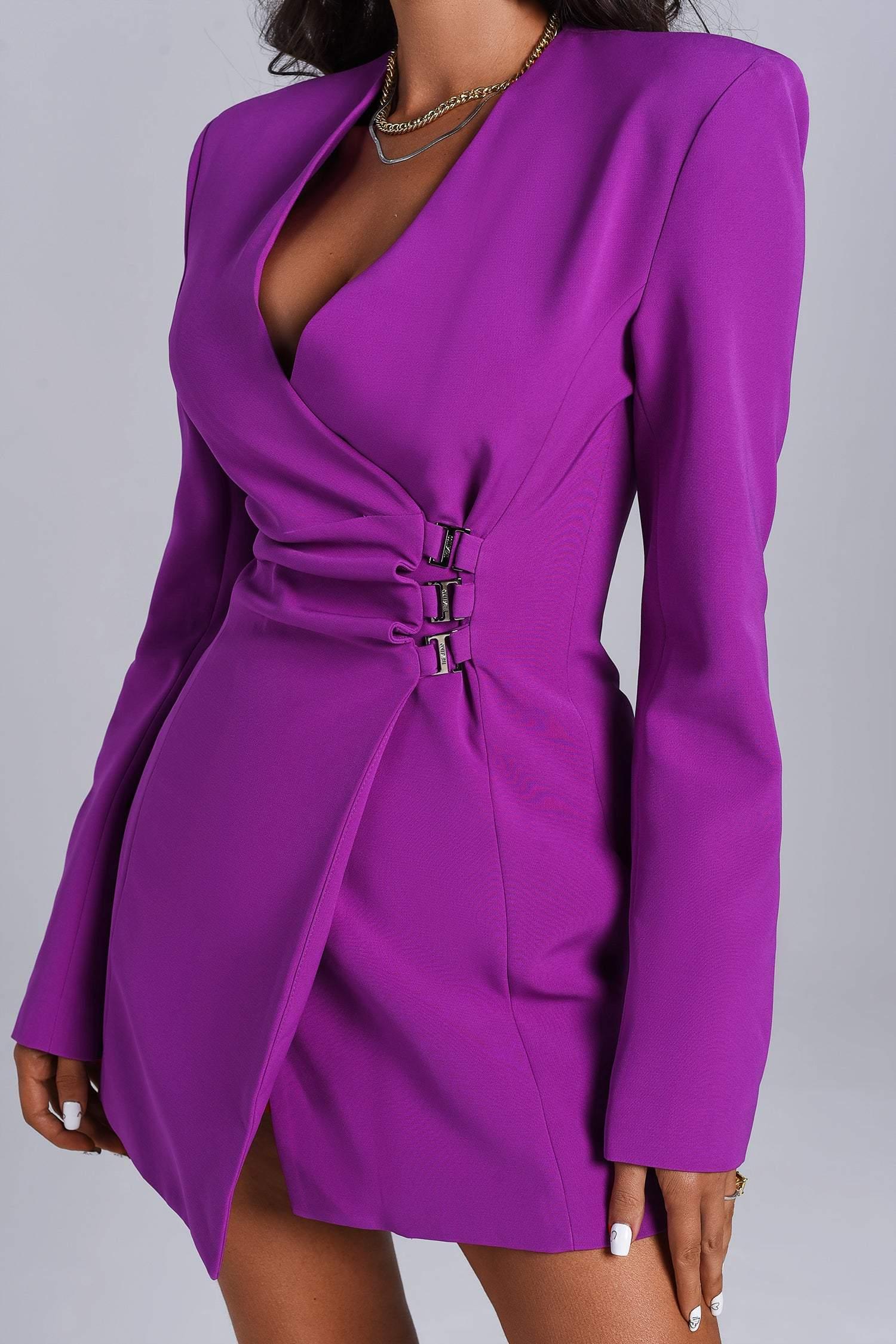 Kinsley Purple Blazer Dress